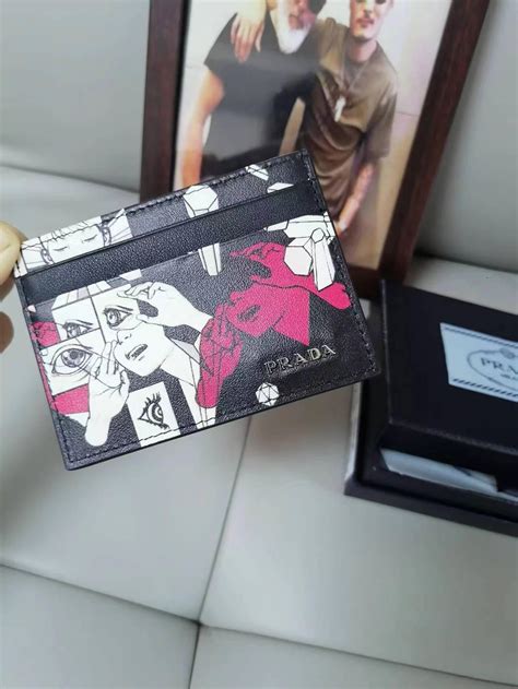 prada card holder anime|Prada card holders.